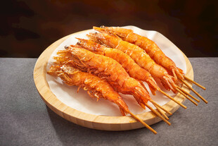 烤虾串