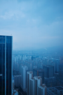 俯瞰都市高楼景观