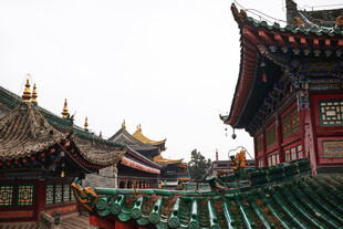 中式古建筑屋顶景观