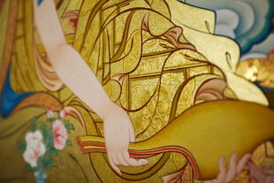 佛像手部细节精美画面