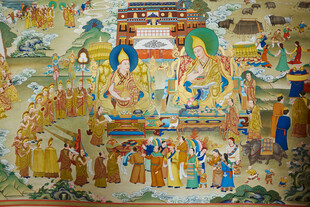 精美藏传佛教壁画艺术