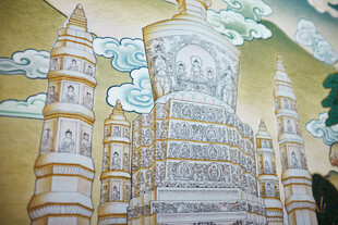 梦幻城堡手绘艺术图