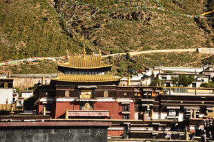 藏式寺庙建筑景观