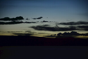 黄昏时分的天空美景