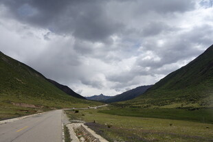 山间公路 云雾缭绕之景