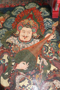 敦煌壁画中的弹拨乐器人物