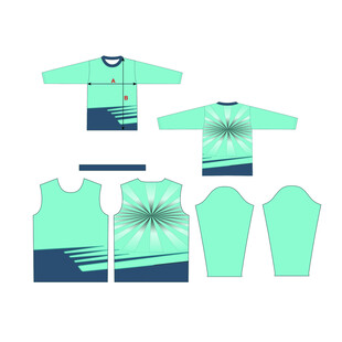 薄荷绿运动服设计图