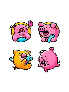可爱卡通小猪表情包