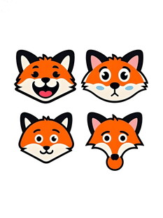 可爱狐狸表情集合