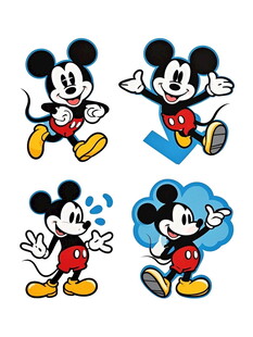 米奇的多样可爱动作姿态