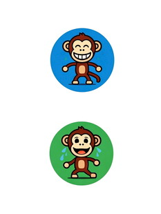 可爱猴子卡通图标