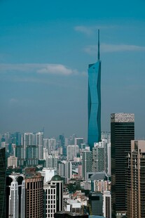 城市天际线中的摩天大楼