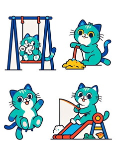 小猫的欢乐游乐时光