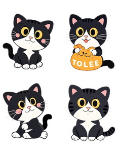 可爱猫咪插画