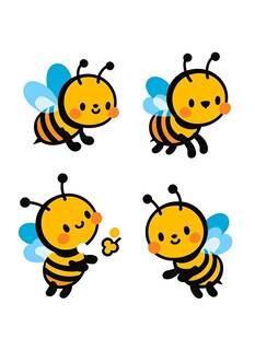 可爱小蜜蜂卡通形象
