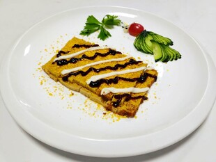 美味芝士夹心糕点