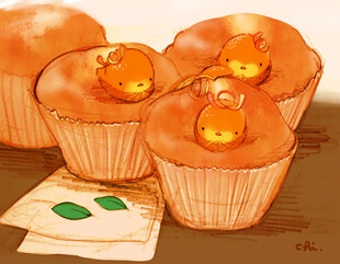 可爱纸杯蛋糕配小装饰