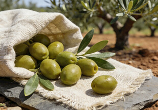 果园里的绿橄榄