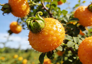 金刺梨挂于枝头