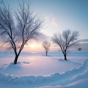 雪野树木