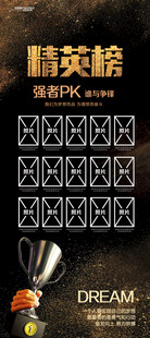 精英PK展示板海报展架