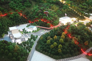 园林景观模型夜景展示