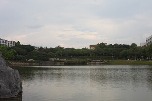 湖畔自然风光美景