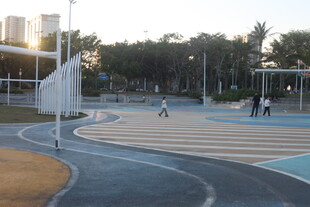 城市公园中的休闲运动场地