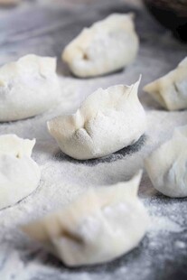 手工制作的美味饺子