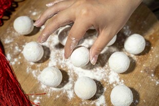 手工制作汤圆