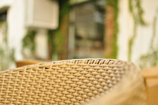 编织纹理的精美座椅细节