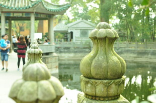 古典园林中的精美石塑