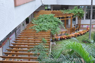 木质户外休闲廊架景观