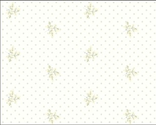 简约绿叶波点背景图案