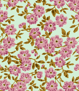 粉色花卉图案布料纹理