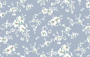 浅蓝色花卉图案布料