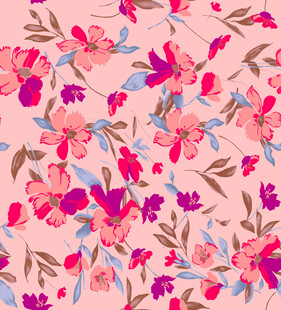 粉色花卉图案背景