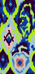 多彩几何图案织物纹理