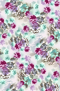 花卉图案多彩浪漫印花