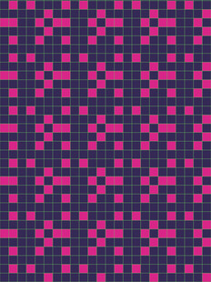 玫红色俄罗斯方块几何图案背景