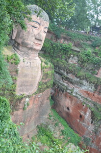 乐山大佛局部景观