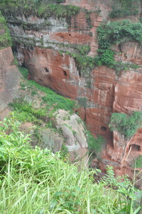 壮观红岩峡谷景观