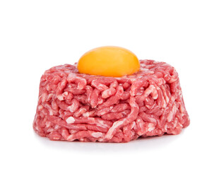 肉馅上的鲜鸡蛋