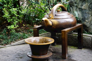 户外古朴铜茶壶茶具组合