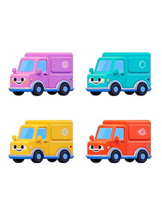 多彩卡通小货车玩具