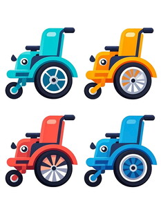 多彩儿童三轮车图案