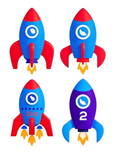 多彩火箭图标集合