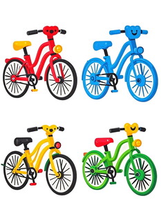 多彩儿童自行车展示