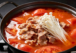 番茄牛肉金针菇火锅