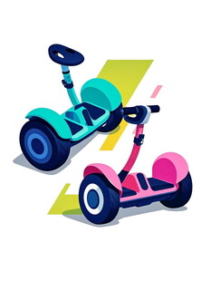 多彩平衡车展示